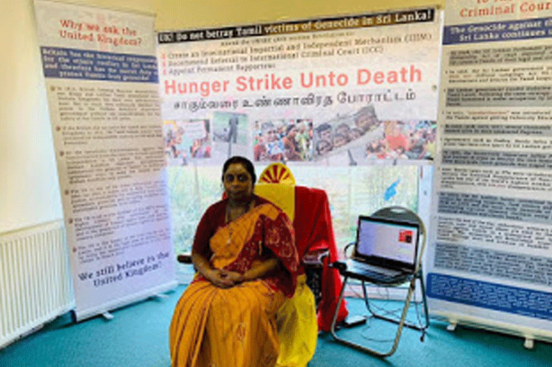 ஈழத்தமிழர்களுக்கு விடுதலை, நீதி கிடைக்க வேண்டும்! பிரித்தானியாவில் சாகும்வரை உண்ணாவிரதம்