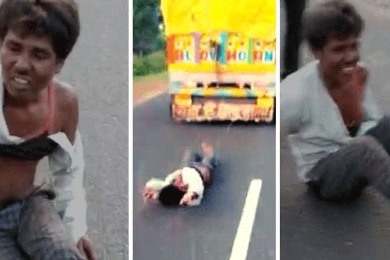 பழங்குடி இளைஞரை வண்டியில் கட்டி இழுத்துச் சென்ற கொடூரம்!