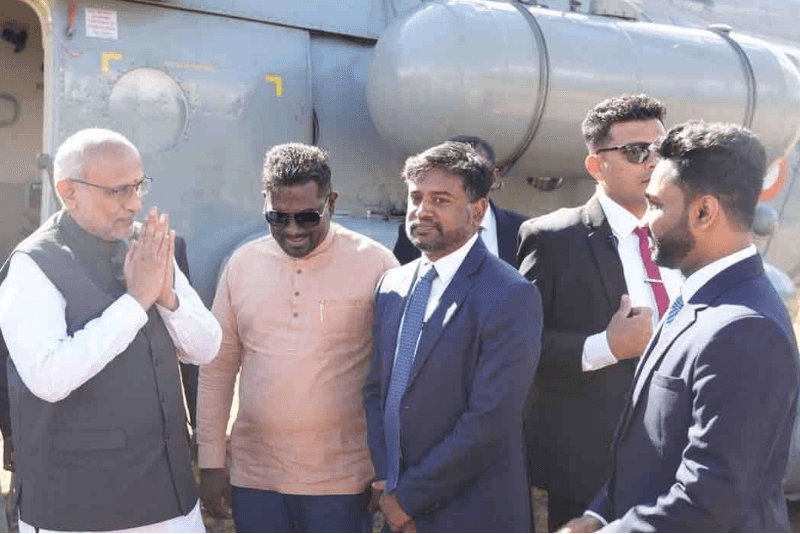 இந்திய வம்சாவளி மக்களுக்கான வீட்டுத் திட்டத்தைப் பார்க்க நூரளைக்கு வியஜம் செய்த இந்திய துணை ஜனாதிபதி!