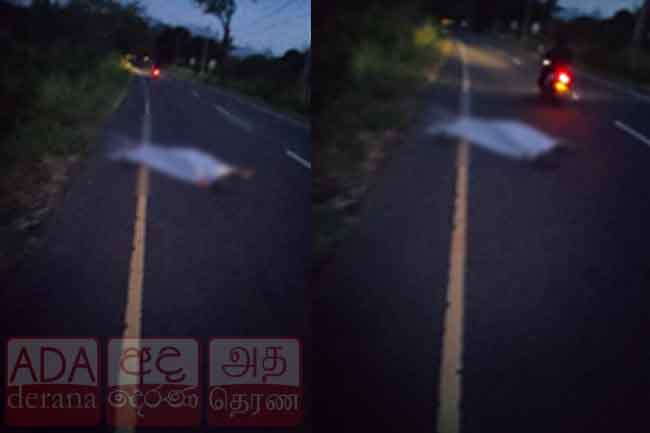 நடு வீதியில் கிடந்த இளைஞனின் சடலம்!