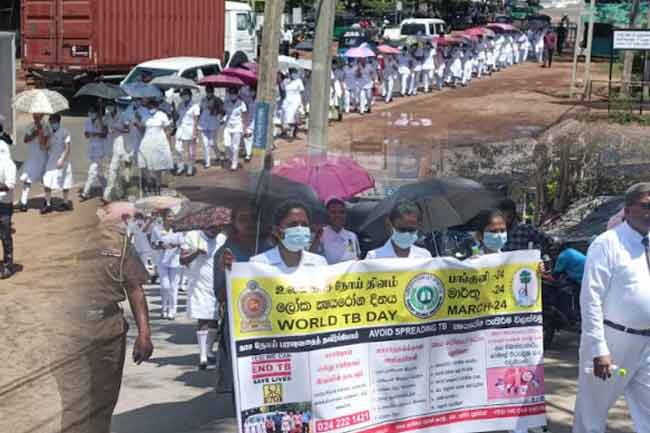 வவுனியாவில் காசநோய் தொடர்பில் விழிப்புணர்வு பேரணி