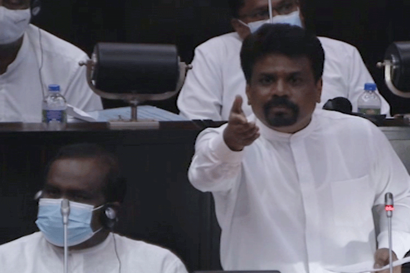 பந்துல நீங்கள் கூறியது ஒன்றுமே நடைபெறவில்லை அமருங்கள்! அநுரகுமார