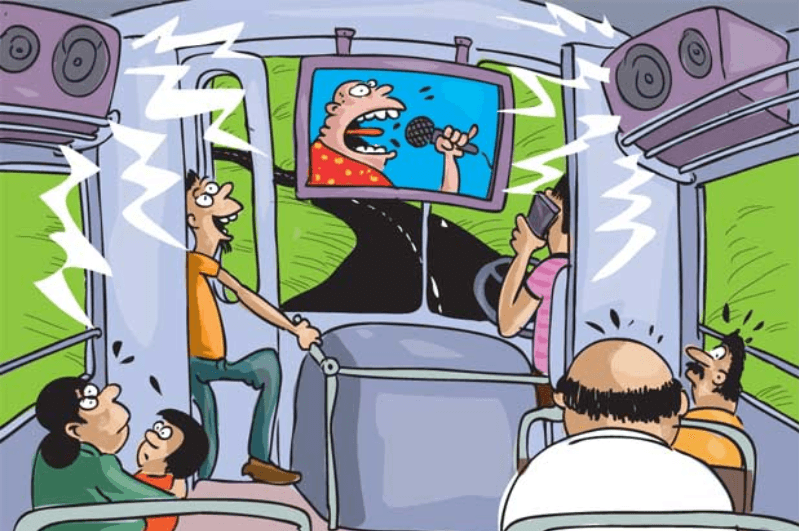 பஸ்களுக்குள் ஒலிக்கப்படும் இரைச்சலான பாடல்களுக்கு முற்றுப்புள்ளி!