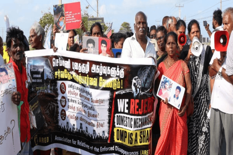 'நீதி இல்லாத நாட்டில் நீதி அமைச்சர் எதற்கு'; செம்மணி புதைகுழி விவகாரத்தில் போராட்டத்தில் குதித்த உறவுகள்