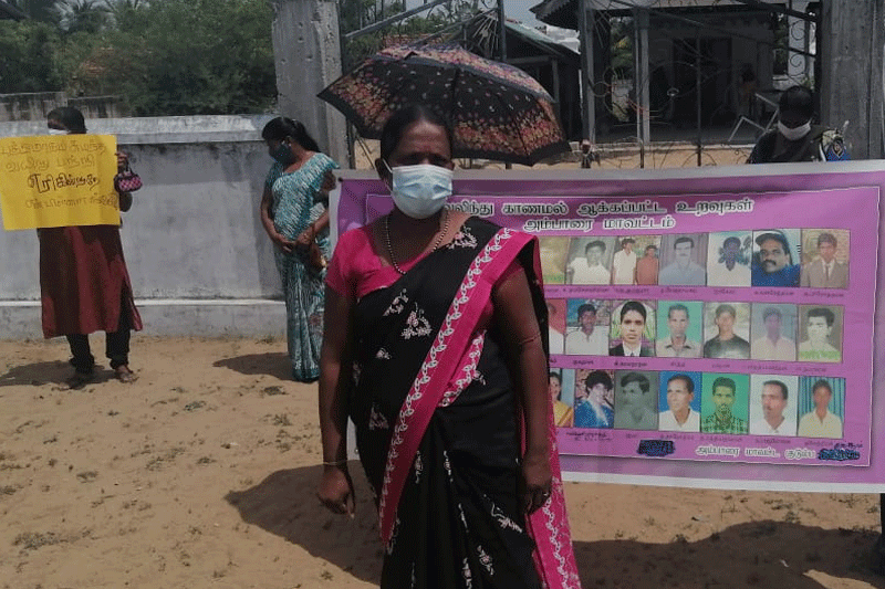 காணாமல் ஆக்கப்பட்ட உறவுகளின் சங்கம் திருக்கோவிலில் போராட்டம்!