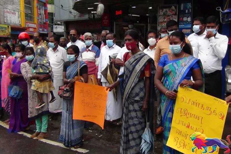 அமைச்சரின் வீட்டில் இடம்பெற்ற மரணம் குறித்த உண்மையை வெளிப்படுத்துமாறுகோரி மலையகத்தில் ஆர்ப்பாட்டம்!