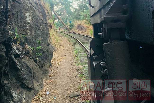 மரம் ஒன்று முறிந்து விழுந்ததில் ரயில் போக்குவரத்து பாதிப்பு