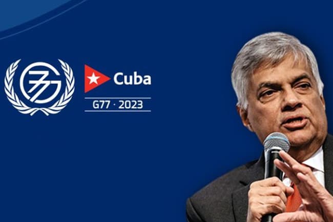 G77 மற்றும் சீன உச்சி மாநாட்டில் உரையாற்ற ஜனாதிபதி கியூபா விஜயம்