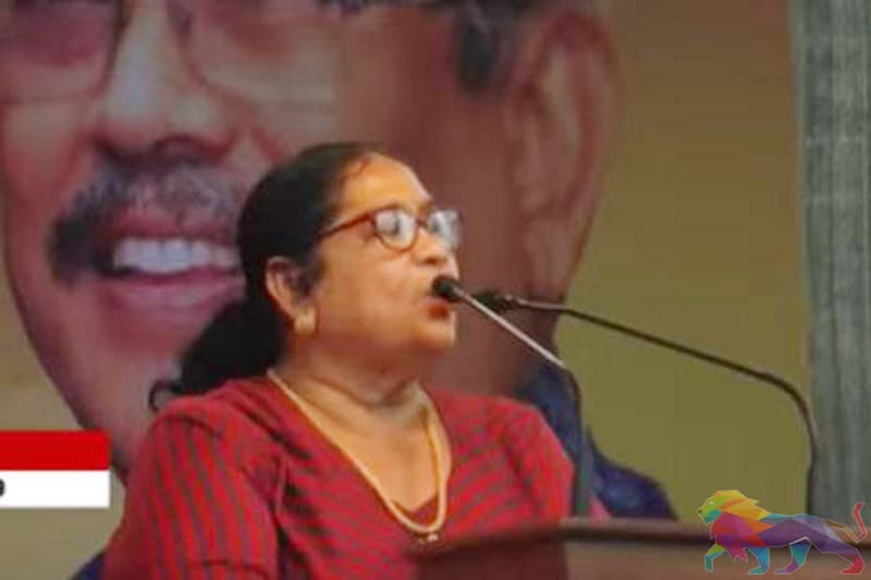 கோட்டாபயவின் மேடையில் வைத்து ஸ்ரீ.ல.சு.கட்சியின் ஆரியவதிக்கும் “ஹூ” கோஷம்!