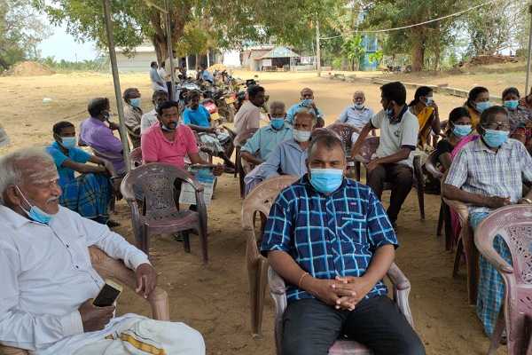 கிளிநொச்சியில் அகழ்வுப் பணிக்கு எதிர்ப்பு தெரிவித்து போராட்டம்!