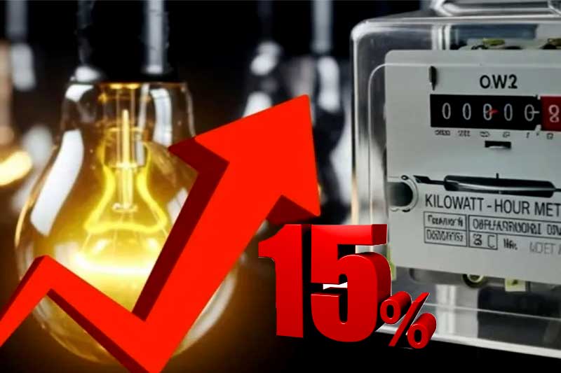 மின் கட்டணத்தை மேலும் 15 வீதத்தால் அதிகரிக்கக் கோரிக்கை!