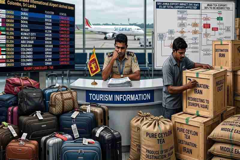 மத்திய கிழக்கு போர்ச் சூழலால் இலங்கையின் சுற்றுலா, ஏற்றுமதித் துறைகளுக்கு பாதிப்பு